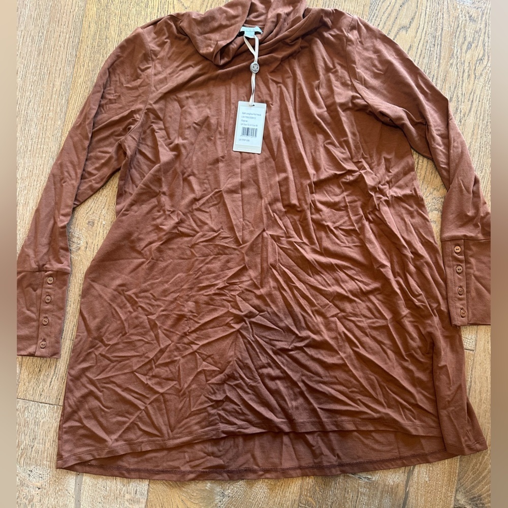 Pure collection soft longline roll neck size 6 NWT